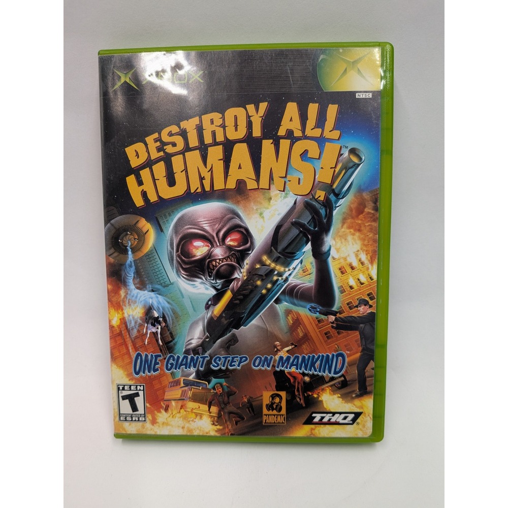 Destroy All Humans! Microsoft Xbox Original 2005 CIB Alien Action Game THQ